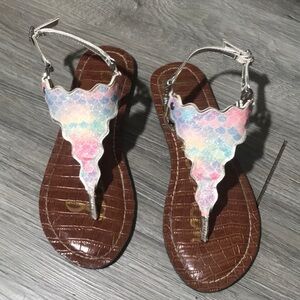Sam‎ Edelman Greta Scallop Mermaid Sandals Size 5